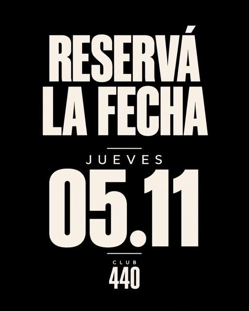 Reservá la fecha: jueves 05.11.